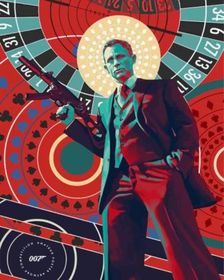 No Time To Die James Bond diamond painting