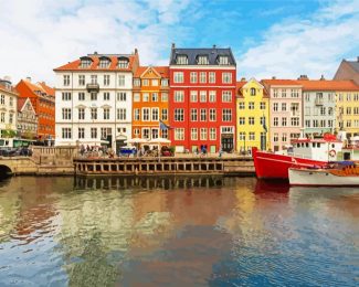 Nyhavn Buildings diamond painting