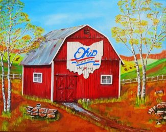 Ohio Bicentennial Barn diamond painting