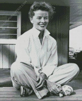 Old Katharine Hepburn diamond painting