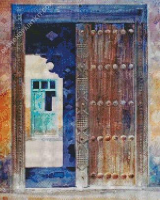 Old Lamu Door diamond painting