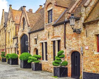 Old Houses Bruges diamond painting