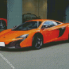 Orange Mclaren diamond painting