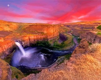 Palouse Waterfall diamond painting