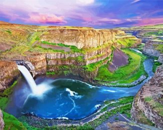 Palouse Falls State Park diamond painting