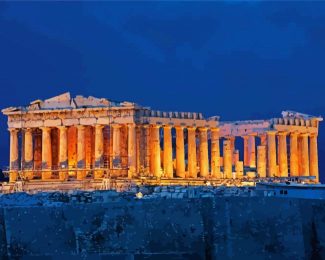 Parthenon Athens Greece diamond painting