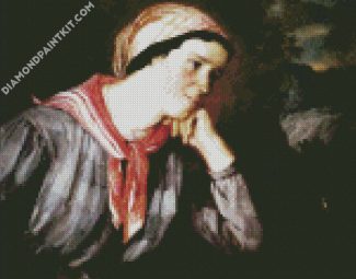 Peasant Woman With A Scarf diamond painting