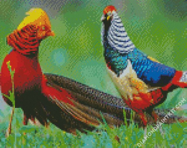 Pheasants diamond painting