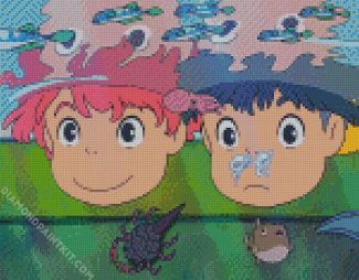 Ponyo Studio Ghibli diamond painting