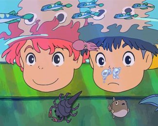 Ponyo Studio Ghibli diamond painting