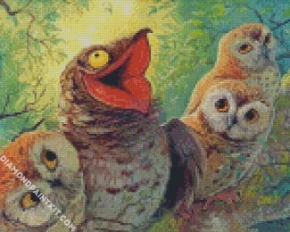 Potoo And Owls diamond painting