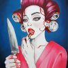 Psycho Lady diamond painting