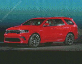 Red Durango Car diamond painting