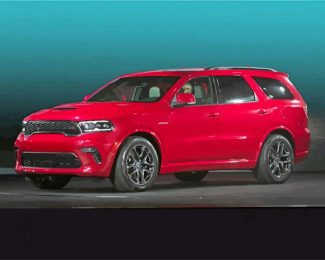 Red Durango Car diamond painting