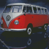 Red Kombi diamond painting