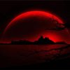 Red Moon Nightscape diamond painting