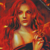 Redheah witch diamond painting