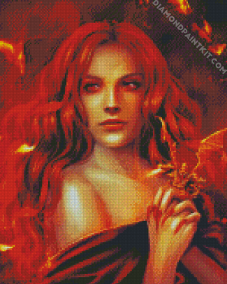 Redheah witch diamond painting