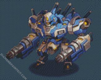 Robot Mecha diamond painting