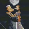 Romantic Popeye And Olive diamond painting