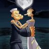 Romantic Popeye And Olive diamond painting