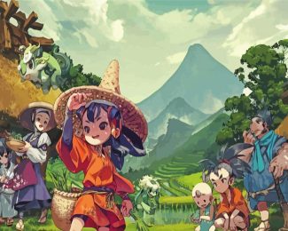 Sakuna Of Rice And Ruin Game diamond painting