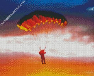 Saut Parachute Bordeaux diamond painting