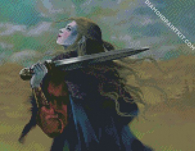 Shield Maiden diamond painting