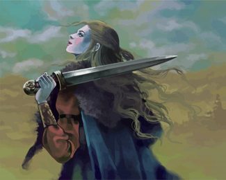 Shield Maiden diamond painting