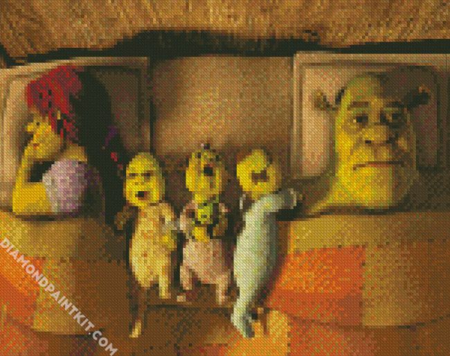 Shrek And Fiona Kids diamond painting