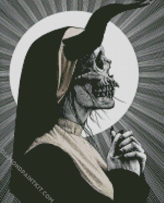 Skull Nun diamond painting