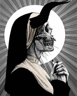 Skull Nun diamond painting