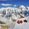 Snowy Ismoil Somoni Peak Tajikistan diamond painting