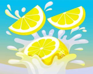 Splash Lemon diamond painting