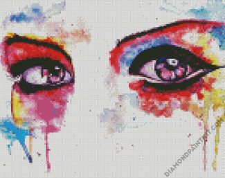 Splatter Crying Eyes diamond painting