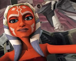 Star Wars Ahsoka Tano diamond painting