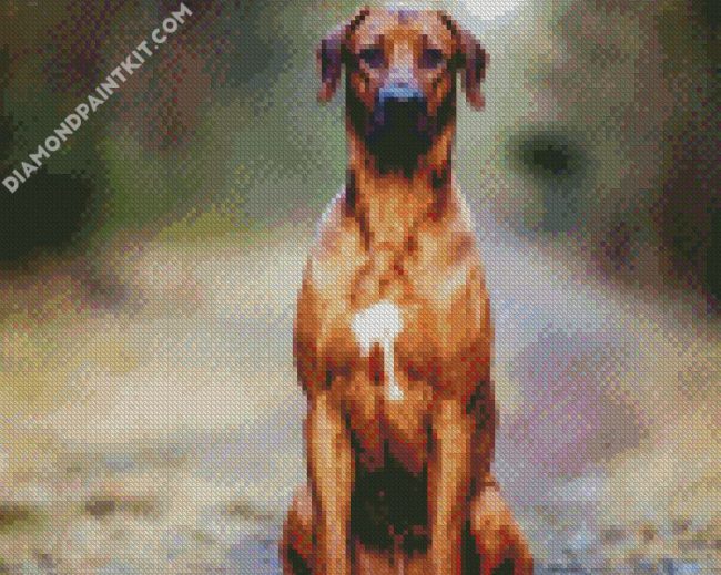 Strong Rhodesian Ridgeback diamond painting