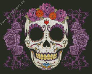 Sugar Skull diamond painting