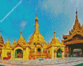 Sule Pagoda Maynmar diamond painting