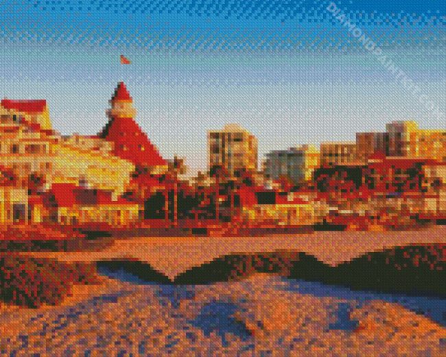 Sunset Coronado Island diamond painting