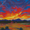 Sunset Landscape diamond painting