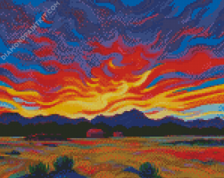 Sunset Landscape diamond painting