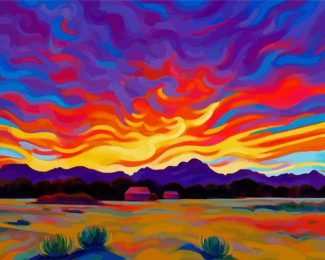 Sunset Landscape diamond painting