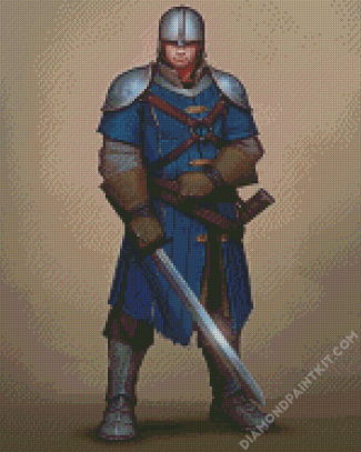 Swordsman diamond painting