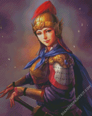 Swordwoman diamond painting