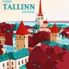 Tallinn Estonia Poster diamond painting