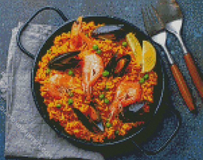 Tasty Paella diamond painting