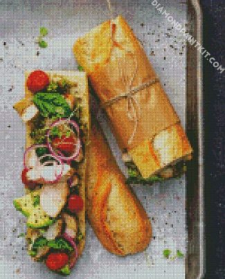 Tasty Sandwich diamond painting