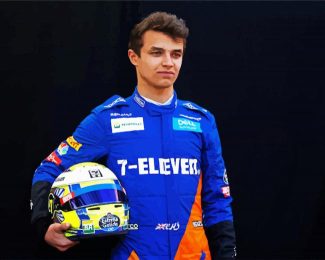 The Car Racer Lando Norris diamond painting