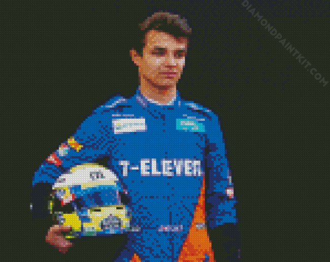 The Car Racer Lando Norris diamond painting